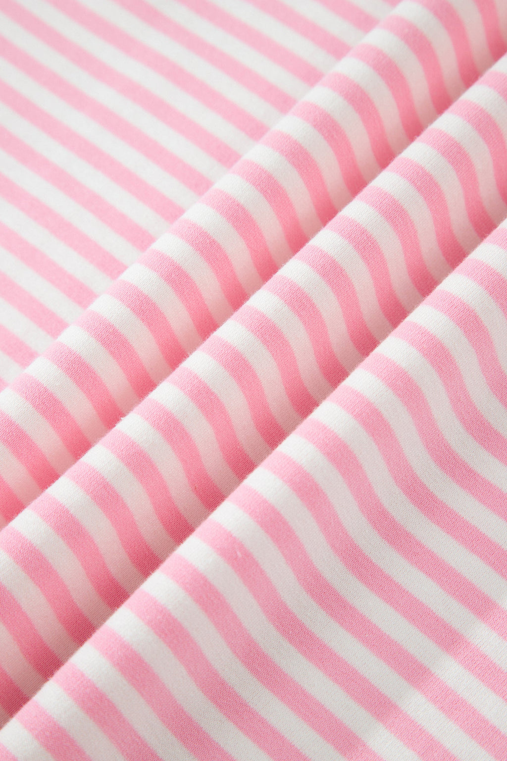 Pink Stripe Oversize Mock Neck Sweatshirt and Shorts Set