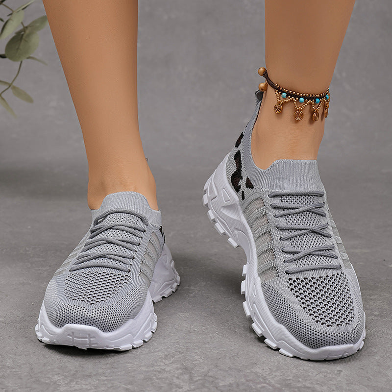 Women's Breathable Mesh Sports Sneakers - Lightweight Non-Slip Running Shoes