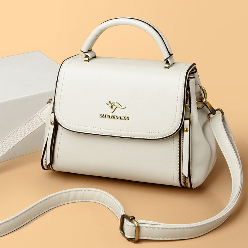 Retro Textured Tote & Shoulder Bag – PU Leather Everyday Handbag for Women