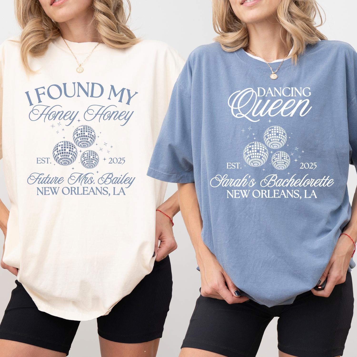 Custom Disco Mamma Mia Bachelorette Party Shirts