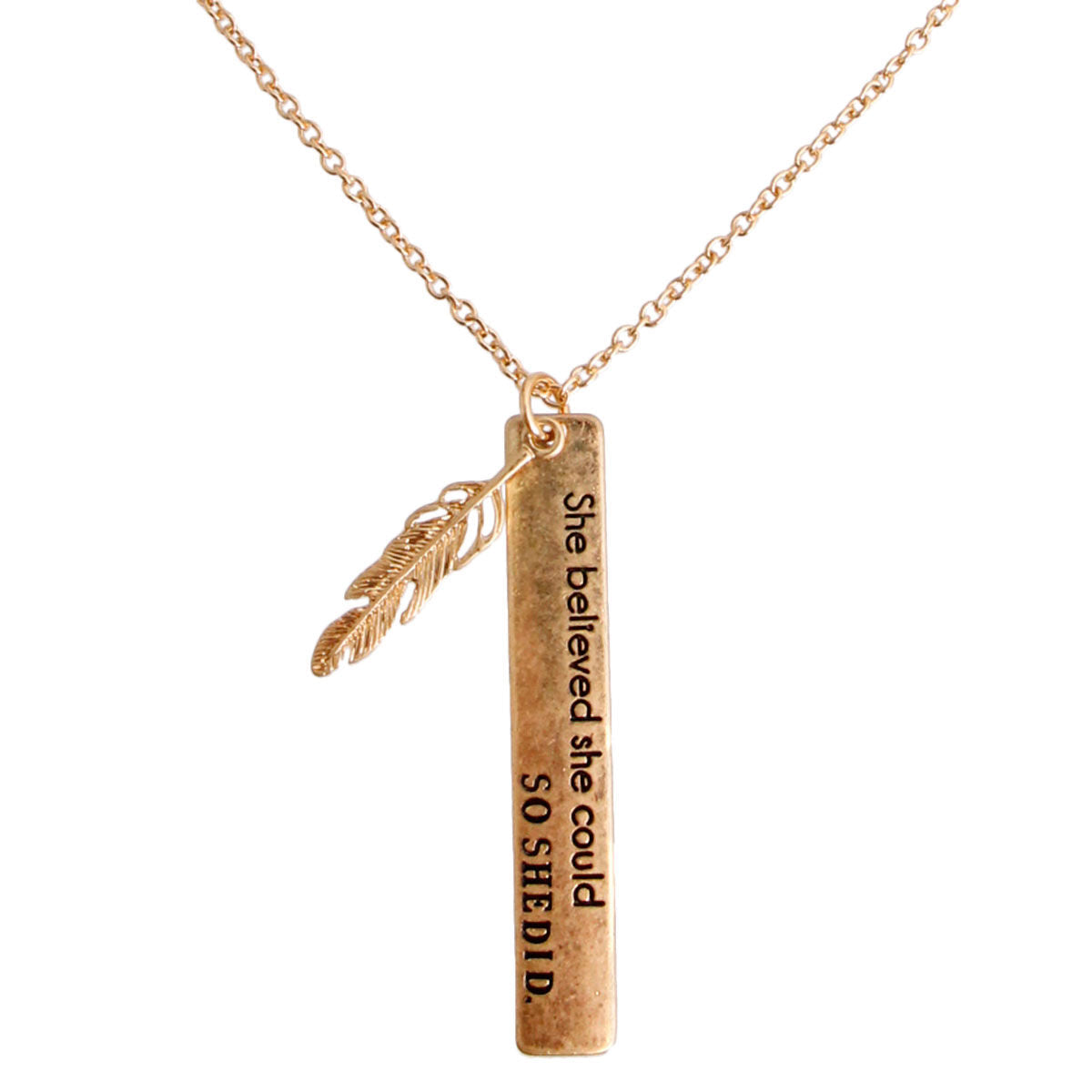 Long Gold Statement Necklace She Believed Trendy Jewelry
