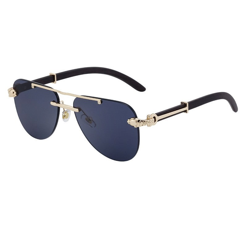 Unisex UV400 Retro Pilot Frameless Eyewear Sunglasses