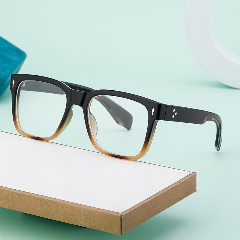 Men's Fashion Square Frame Plain Sunglasses