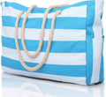 Waterproof Oversized Beach Tote Bag 20L Sandproof Zip Travel Carryall