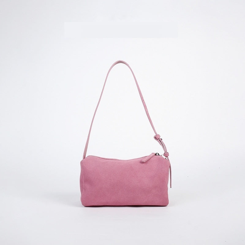 Premium Full-Grain Leather Crossbody Bag - Minimalist Design Shoulder Bag for Women