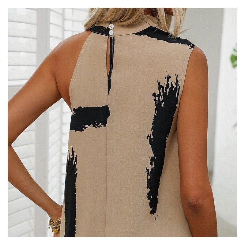 Fashionable Sleeveless Oversized Pullover Top