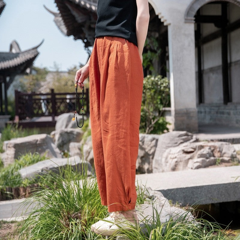 Flowy Nine-Point Lantern Trousers