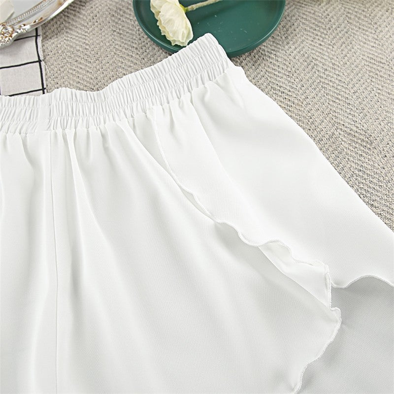 Long Sleeve Top and Shorts Pajama Set