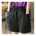Elastic Waist Loose Shorts in Solid Color Palette