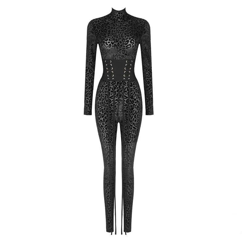 Black Panther Long Sleeve Jumpsuit