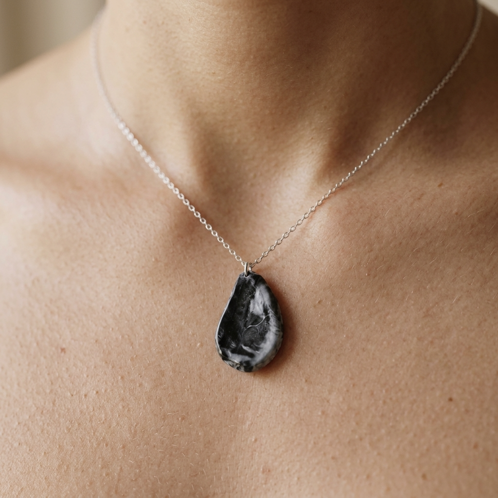 Oyster Shell Pendant Necklace ~ Chastity