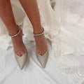 Bling Bling Gold Crystal Sparkle Jewelry Heels