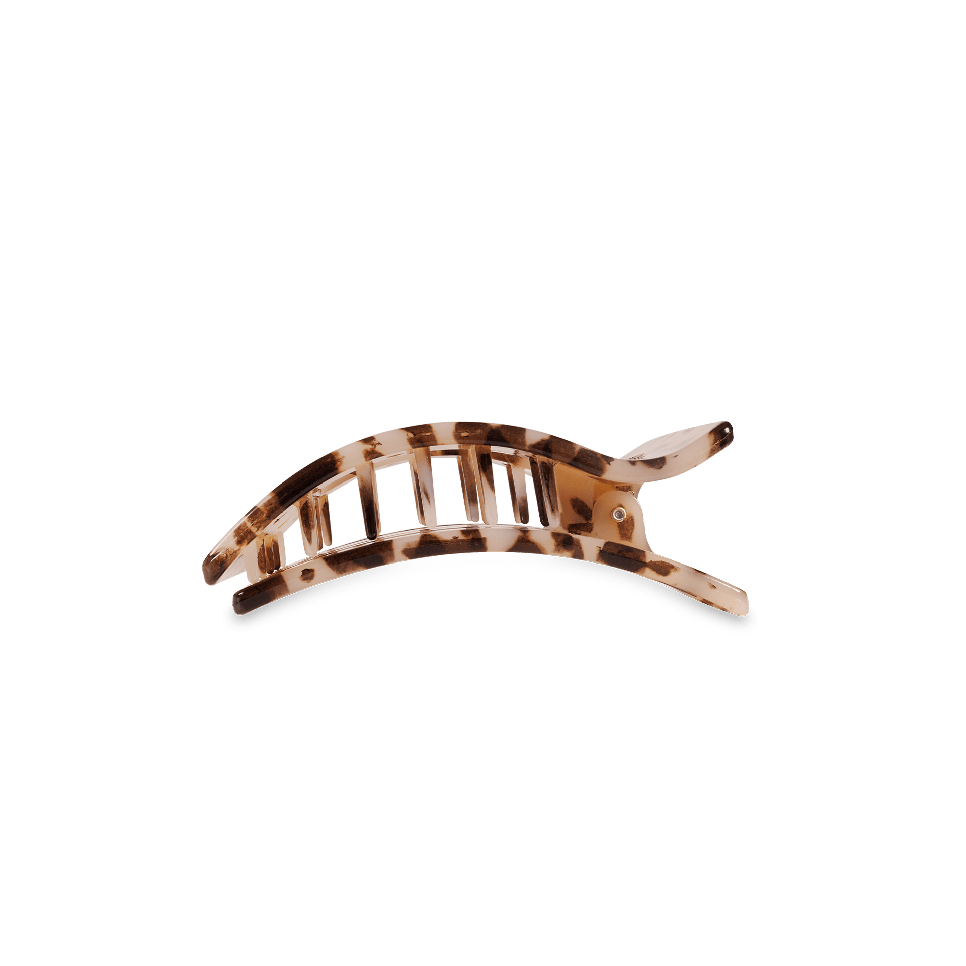 Blonde Tortoise Small Flat Rectangle Hair Clip
