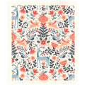 Blue Reindeer in Flowers Swedish dishcloth | Christmas & Winter