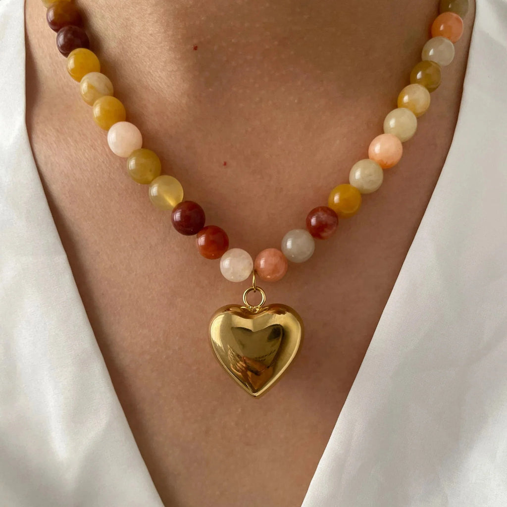 Bohemia Multi-color Stones Necklace