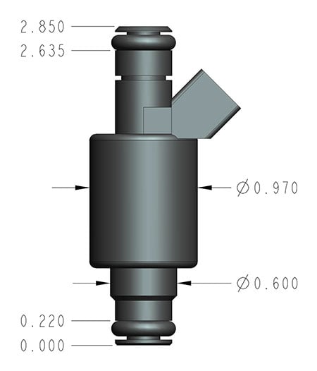 EFI Performance Fuel Injectors - Set of Eight - Bosch/EV1 - 48 lb/hr - High Impedance