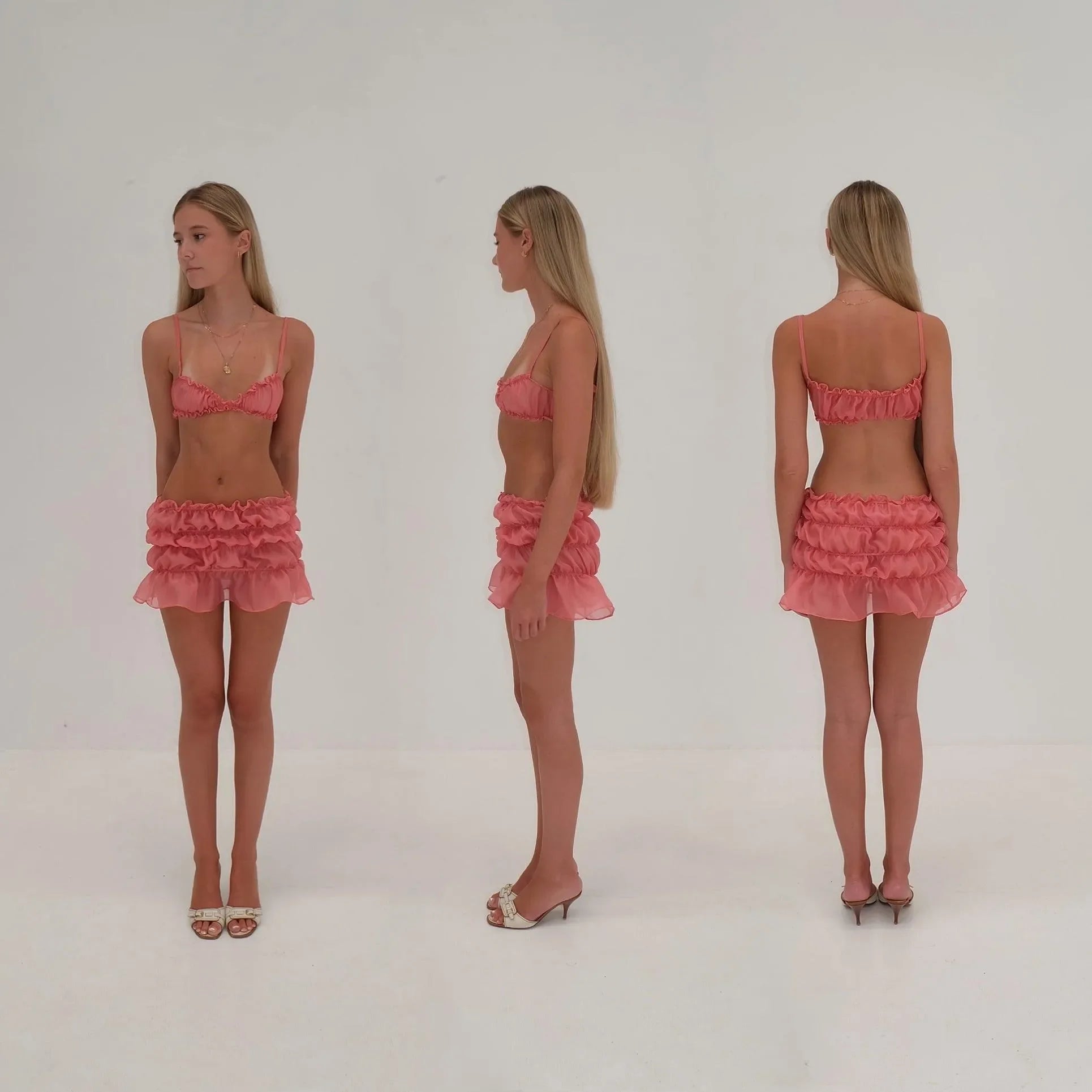Breaking Hearts Pink Two Piece Set