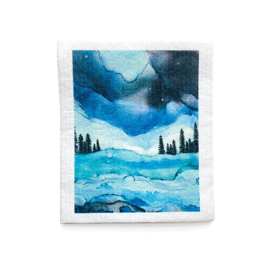 Bundle of 3 Swedish Dishcloths | Coastal Forest by Studio Feron