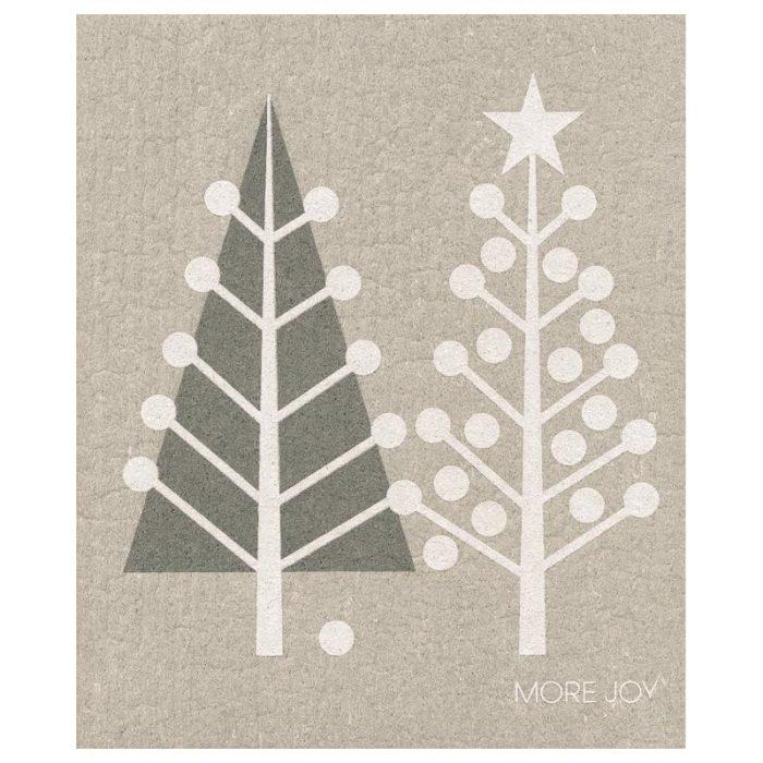 Nordic Christmas | Bundle of 3 Swedish Dishcloths (Gray & white)