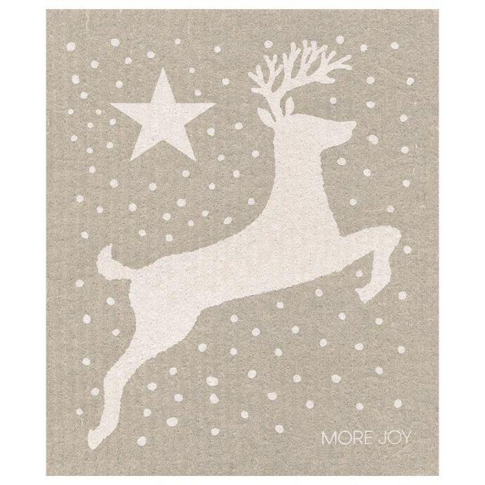 Nordic Christmas | Bundle of 3 Swedish Dishcloths (Gray & white)