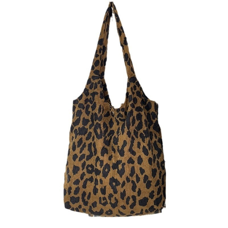 One-Shoulder Corduroy Canvas Bag: The Ultimate Versatile Accessory