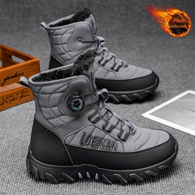 Men's Winter Hiking & Casual Sports Shoes | Warm Non-Slip Thick Sole Sneakers