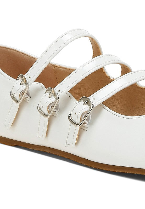 Macarina Triple Strap Mary Jane Ballerinas