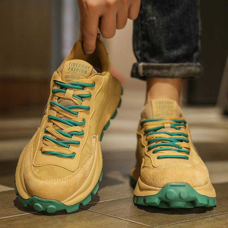 Men's Casual Sporty Sneakers - Comfortable Low-Top Athletic Shoes for Everyday Wear