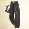 Stylish Relaxed High-Waisted Straight-Leg Trousers