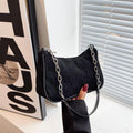 Korean Canvas Plush Crossbody Bag - Women's Trendy Square Shoulder Bag with Zipper Pocket