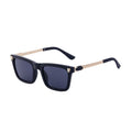 Vintage Leopard Print Square Sunglasses