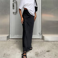 Simple Satin Maxi Skirt in Solid Color