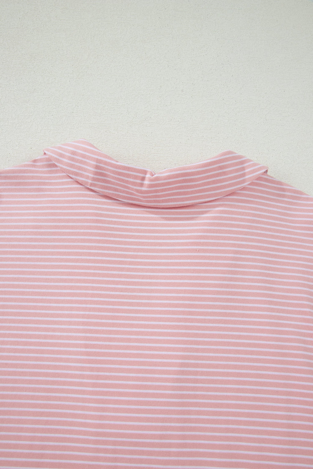 Pink Stripe Dolman Sleeve Polo Shirt and Drawstring Shorts Set