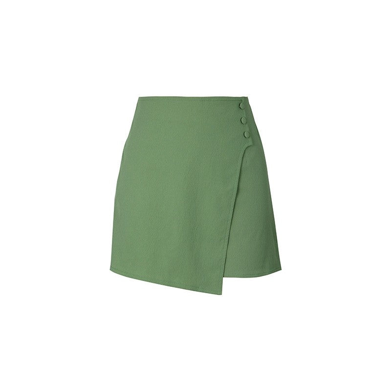 Solid Color High-Waisted Skirt Pants: Elevate Your Style