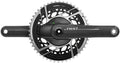 SRAM RED AXS Power Meter Crankset - 165mm 2x 12-Speed 46/33t 8-Bolt Direct Mount DUB Spindle Interface Natural Carbon E1