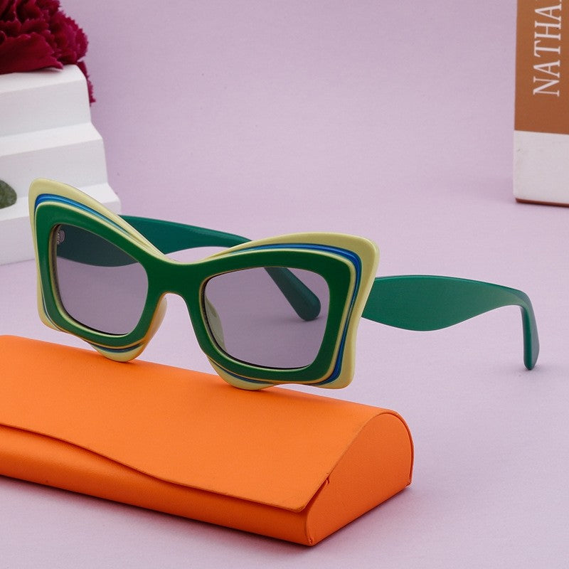 Fashion Full Butterfly Frame UV400 UV Protection Outdoor Eyewear Sunglasses