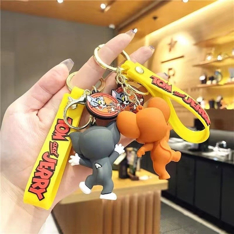 Cute Tom Cat Anime Keychain