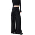 High-Waisted Slim Black Suit Trousers for a Versatile Look