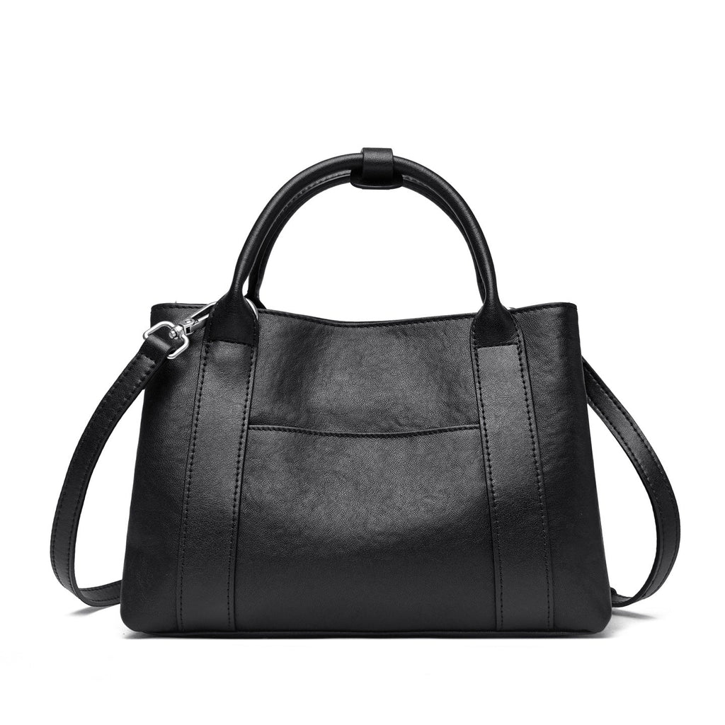 Women's Genuine Leather Crossbody Bag – Classic Minimalist Daily Commute Shoulder Bag