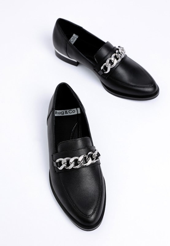 POLA Leather Horsebit Loafers
