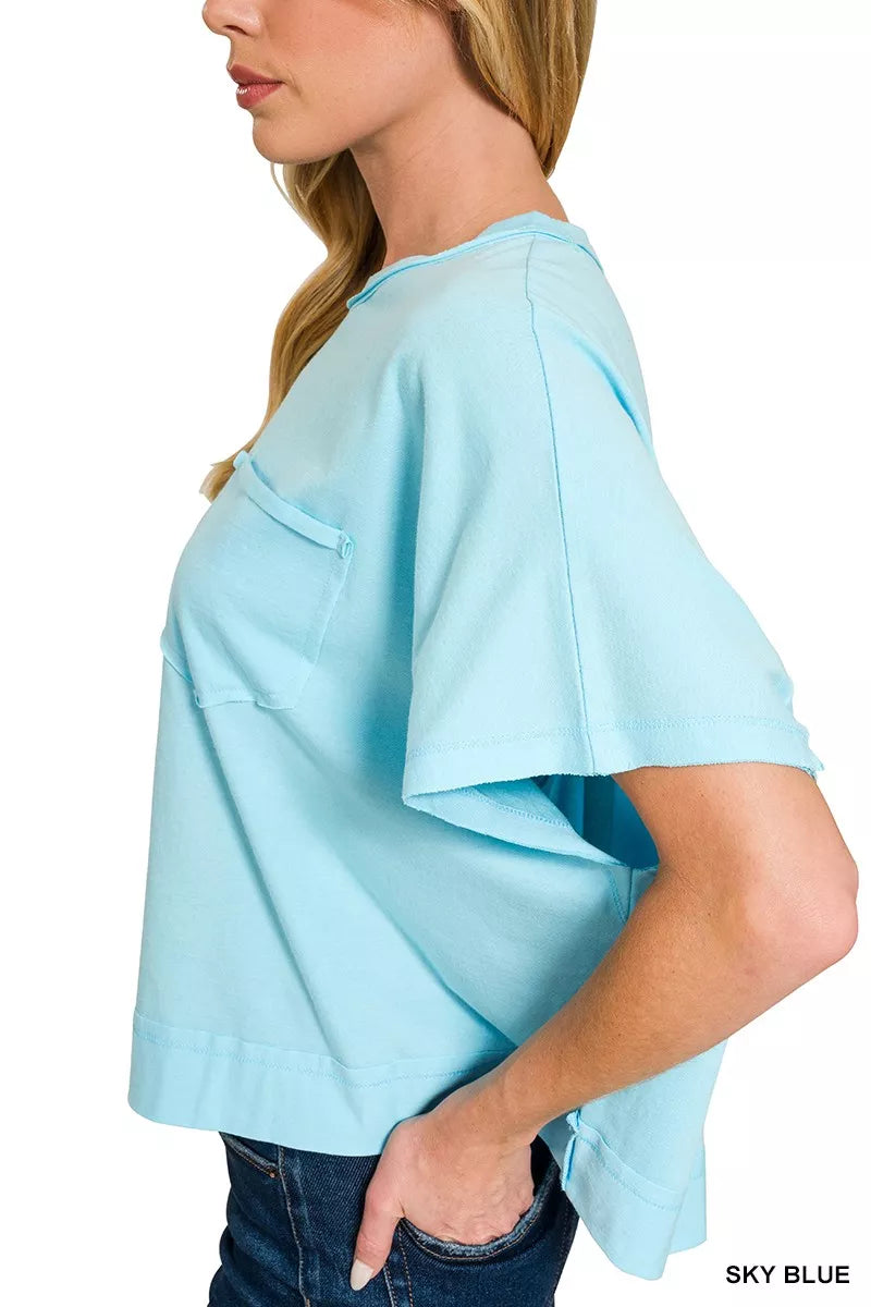 Exposed Seam Boxy Top