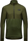 Gorewear Trail KPR Hybrid 1/2-Zip Jersey - Utility Green Men's Medium