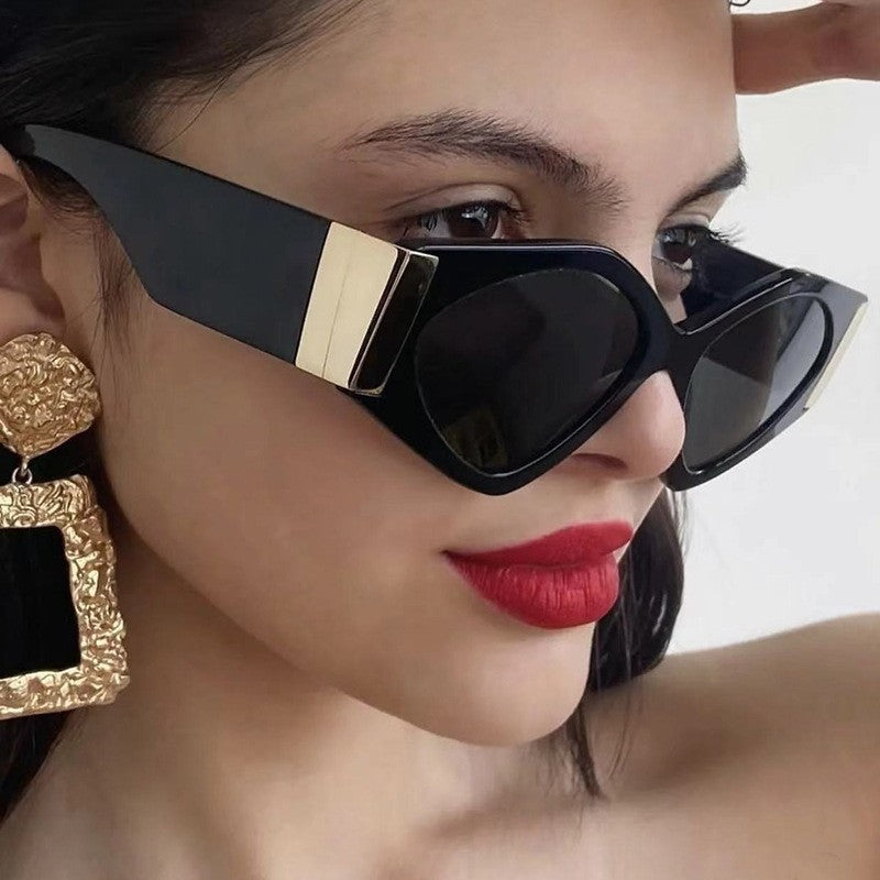 Ladies Fashion Oversized Wide-Leg Sunglasses