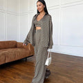 Printed Cami Top and Long Pants Lounge Set
