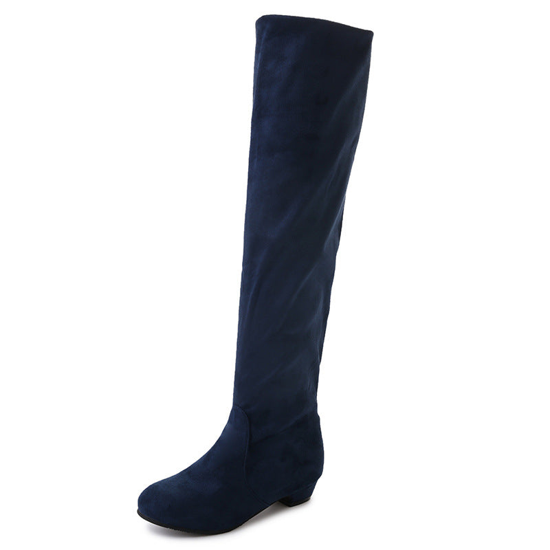 Women's Over-the-Knee Chunky Heel Boots | Korean Fashion Fall Winter Boots
