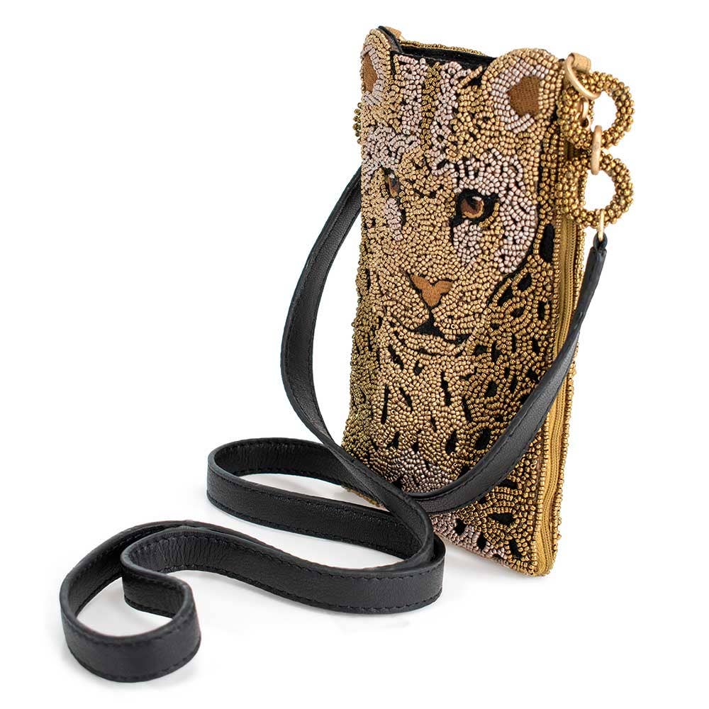 Mary Frances Gone Wild Beaded Crossbody Phone Bag