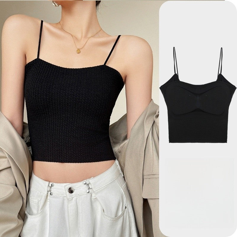 Seamless Invisible Cup Camisole with Built-In Padding