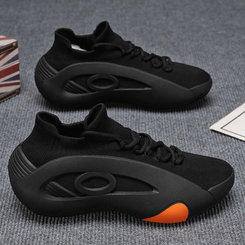 Women's Breathable Mesh Sneakers With Thick Sole | Low-Top Casual Shoes