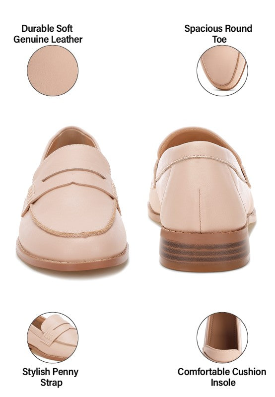 Reiga Low Block Heel Loafers