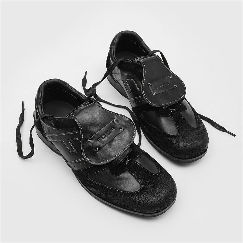 Men's Minimalist Derby Shoes | Microfiber Lace-Up Casual Dress Shoes for Men
